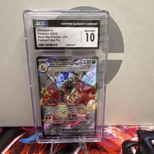 Pokémon Charizard ex 074 Sv: Scarlet & Violet Promo Full Art Holo CGC 10