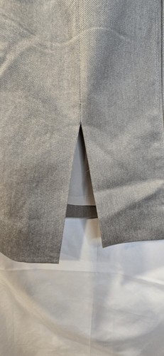 White House Black Market Blazer Skirt Set Size 2/4 Gray Pencil Skirt Lined - Picture 14 of 14