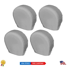 Durable Charcoal Tire Covers - Snug-Fit Design for Off-Road Vehicles | 4 Count