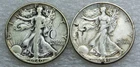 1940 & 1941 Walking Liberty Silver Half Dollar CULL lot of 2 coins #J293