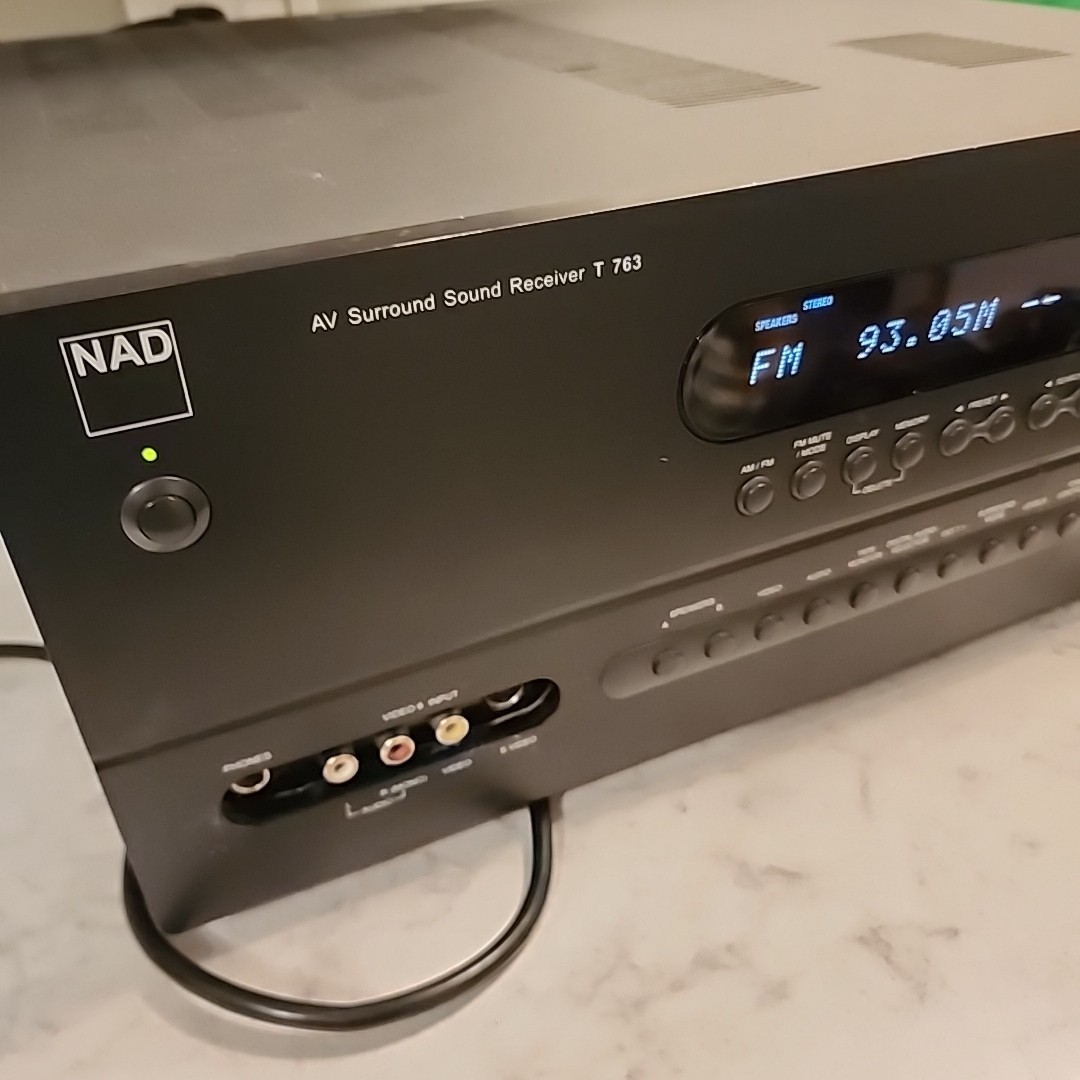 NAD T763 A/V Surround Sound Receiver Tested! No Remote | eBay