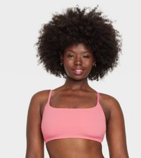 NWT Auden sz XL Coral Luxe Pullover Unlined Scoop Smoothing Bra Bralette 3495