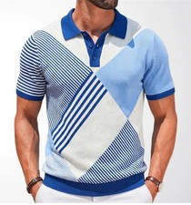 Men's Polo Shirt Casual Short Sleeve Golf Shirt Summer Vacation Beach Shirts
