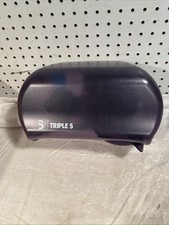 Commercial Toilet Paper Dispenser Wall Mount Double 2 Roll Locking TP Holder