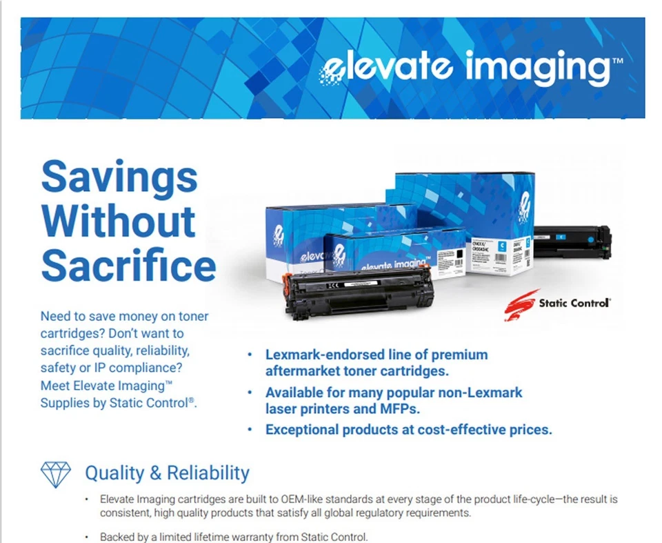 Cartucho de tóner negro Elevate Imaging TM 6500 DCP+ #tóner envío rápido - nuevo Foto 2 de 4