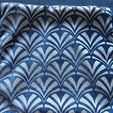 CASA DECOR HOME blue velvet pillow covers geometric