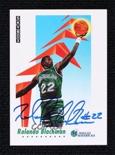 BAS 1991-92 Skybox Rolando Blackman #57 Beckett Auth Sticker Auto 2k2