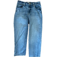 KUT from the Kloth Elizabeth High Rise Fab Ab Crop Straight Leg Jeans Size 4