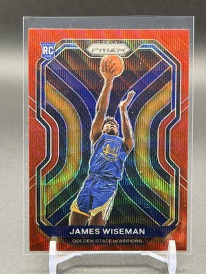 James Wiseman 2020-21 Panini Prizm Ruby Wave Prizms #268 RC