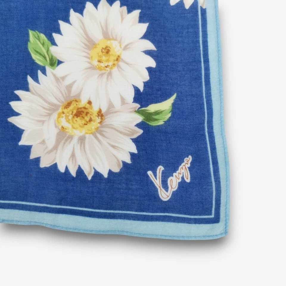 Винтажный платок Kenzo причудливый цветочный шейный платок квадратный 17x17 - Изображение 2 из 4