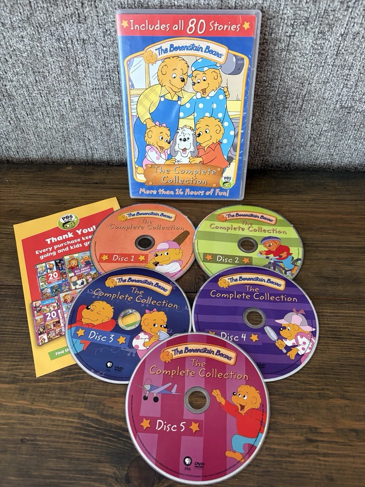 The Berenstain Bears: The Complete Collection 80 Stories DVD PBS Kids 5-Disc Set - product detail image 1