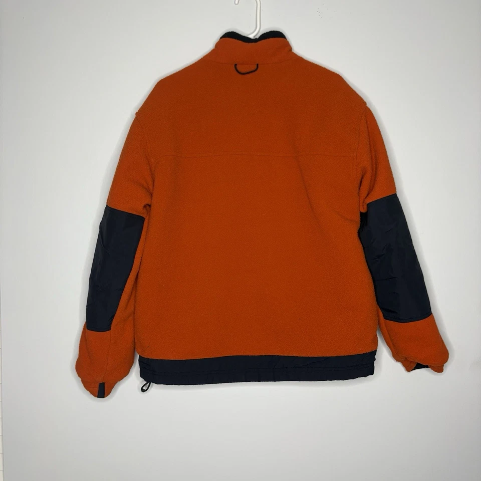 VTG Abercrombie Men's Blue/Orange Reversible Nylon Fleece Full Zip Jacket Sz M - Image 4 of 4