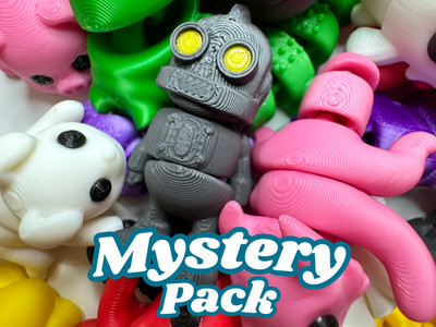 Mystery Fidget Toy Bundle 3D Printed Mini Animals Creatures Cute Flex