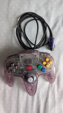 AUTHENTIC OEM NINTENDO 64 N64 ATOMIC PURPLE CONTROLLER NUS-005 WITH TIGHT STICK!