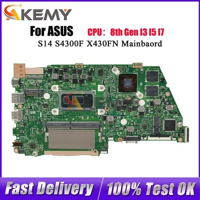 X430FN Mainboard For ASUS S4300F S14 K430F R430F S430F V430F With I3 I5 I7 CPU