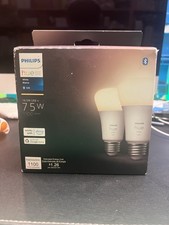 Philips Hue White A19 Smart LED Bulb 75W 1100 Lumen E26 Bluetooth
