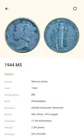 1944 Mercury Dime