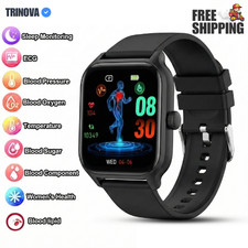 medical grade Black smart watch │IOS & Android Watch