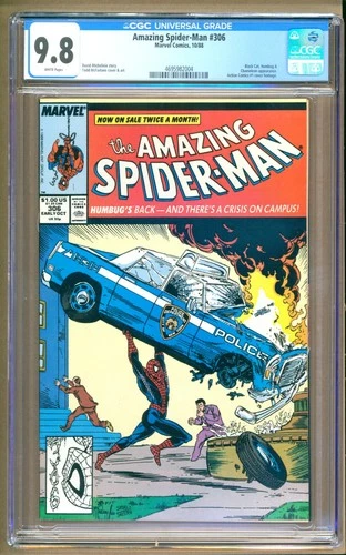 Amazing Spider-Man #306 (1988) CGC 9.8 WP  Michelinie - McFarlane "Black Cat"