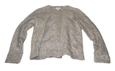 J.Crew Teddie Juniors Small Gray Pullover Wool Sweater