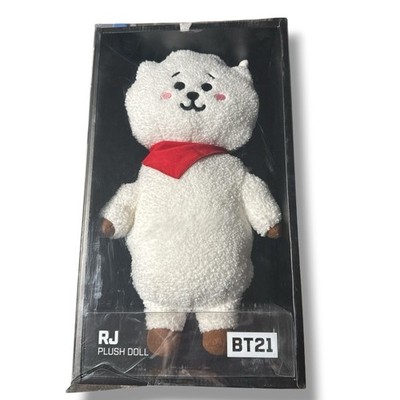 BTS BT21 RJ White Standing BTS Plush Doll Line Friends Jin Army K