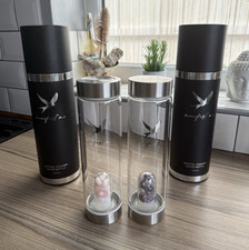 Rose Quartz & Amethyst Crystal Water Bottle 550ml