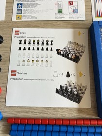 LEGO 2009 Multi Pack 9 in 1 Board Travel Game Set Chess Checkers 852676