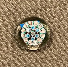 Vintage Murano Millefiori Paperweight by Fratelli Toso