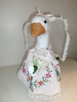 Best dressed goose geese clothes outfit 17'' MEDIUM Bride Wedding 151-6