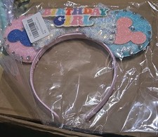 Minnie Ears Headband Glitter Sequin Headband Birthday Party Princess