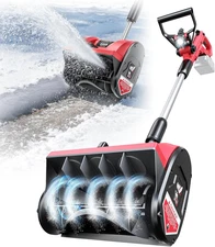 Electric Snow Shovel Compatible with Milwaukee 18V Battery, Cordless Snow Blower