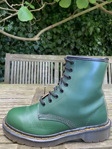 Dr Martens 1460 Green 8 Hole Made in England boots vintage UK 5 Eu 38 - Imagen 6 de 15