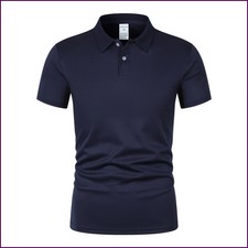Men  s Summer Polo Shirt  Casual Breathable Solid Color Short Sleeve