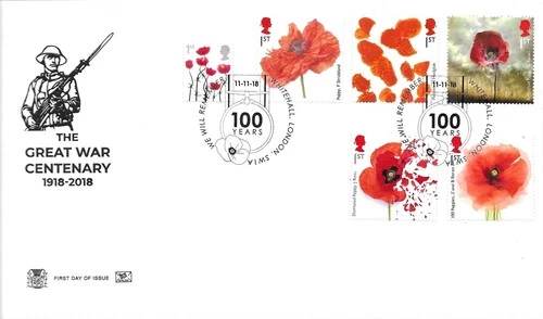 2018 Lest We Forget, Stuart FDC (unaddressed), Whitehall - London SW1A SpHS