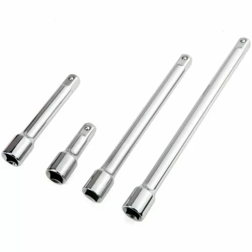 4 Piece Extension Extender Bar Set for 1/4" Drive Ratchet Wrench Socket Tool