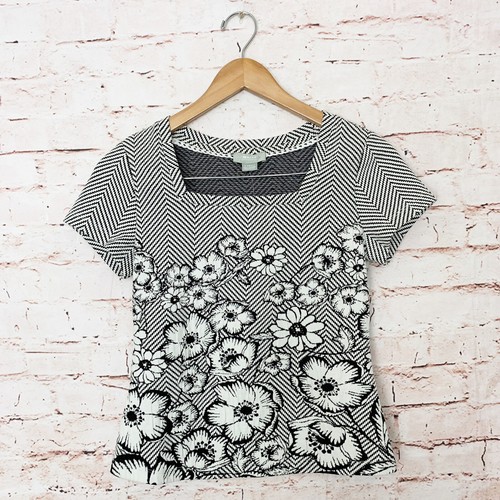 Anthropologie Maeve Hellebore Square Neck Top Size Xs
