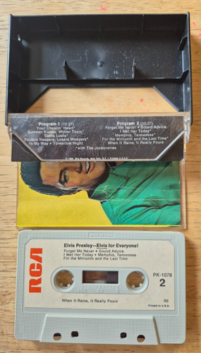 3 Elvis Presley cassette tapes: elvis for everyone + 2 christmas tapes - Picture 7 of 18