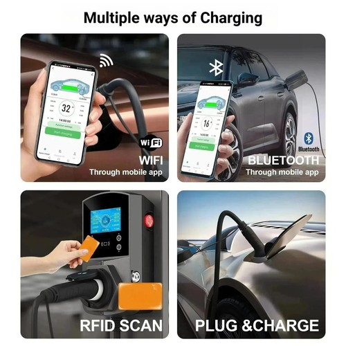 EV Charging Station 1.4-22kW, 1&3 Phase, WiFi APP & RFID enabled, Smart Charger - Bild 10 von 19