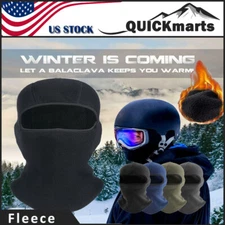 Balaclava Ski Full Face Mask Windproof Fleece Neck Warm For Winter Cold Weather