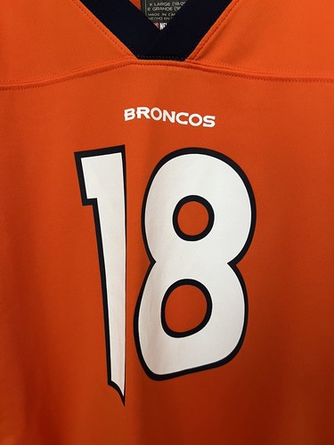 Manning #18 NFL Team Apparel Youth XL 18-20 Denver Bronco - Picture 4 of 8