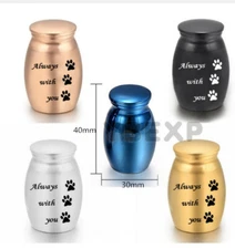NEW Pet Mini Urn Miniature Funeral Cremation Urn Pet Ashes Holder Big 5 colors