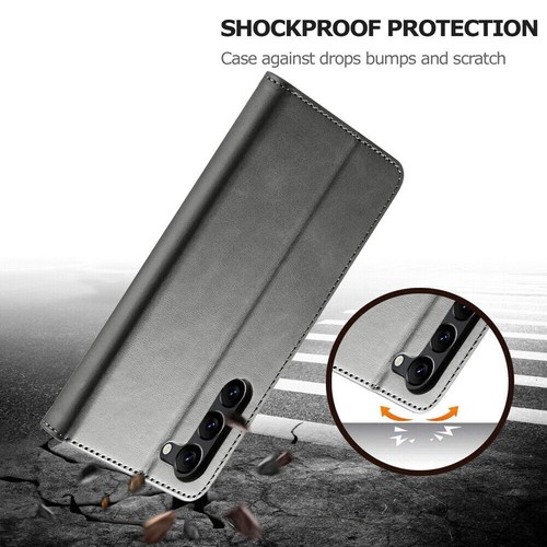 Leder Flip Wallet Handy Hülle für Samsung S25 S24 S23 S22 S21 S20 S10 Note 20 - Bild 76 von 81