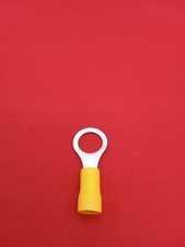 20Pc Yellow Ring 12-10Ga AWG VINYL 3/8" electrical wire ring terminal connector