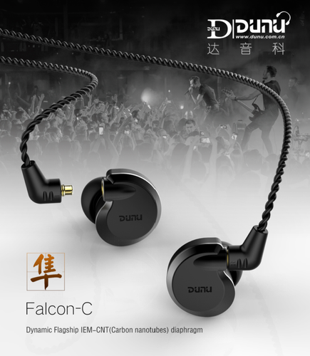 DUNU Falcon-C Dynamic IEM-CNT(Carbon nanotubes) diaphragm in-ear headphone - Zdjęcie 5 z 12