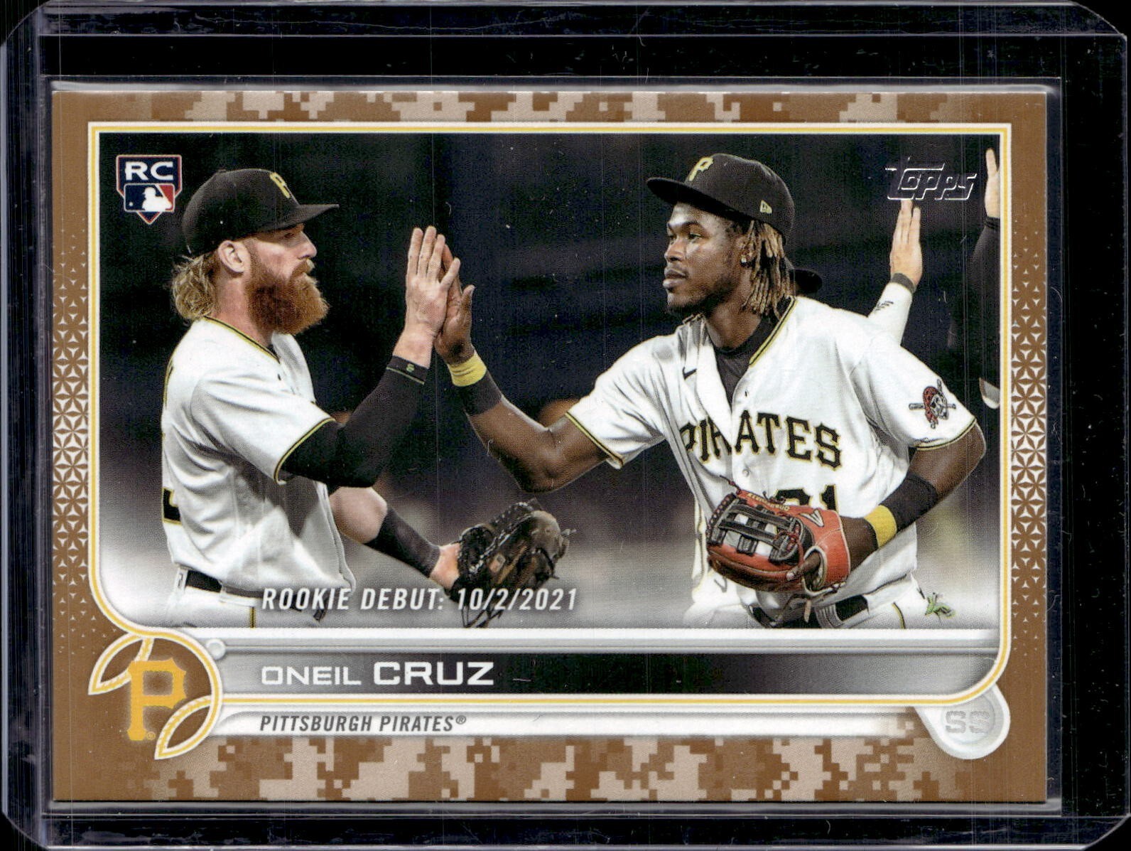 2022 Topps Update #US113 Oneil Cruz Rookie Debut Memorial Day Camo /25 (56G)