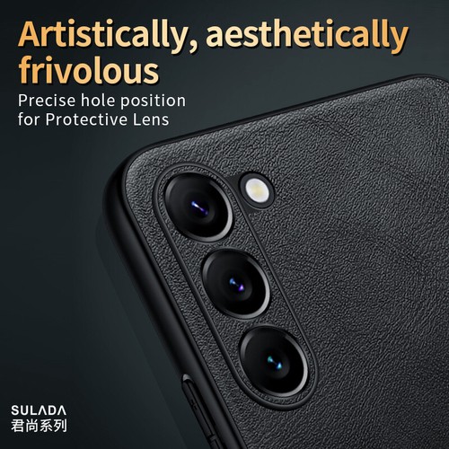 Custodia TPU ibrida in pelle premium retrò ultra lusso per Samsung Galaxy S25+ - Foto 5 di 16