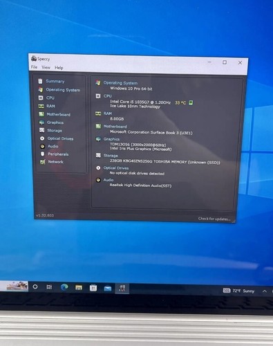 💫 Microsoft Surface Book 3 Laptop💫 13.5" Touchscreen i5 8GB RAM 256GB SSD💯T16 - Picture 2 of 8