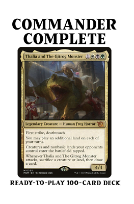 Thalia and The Gitrog Monster LANDFALL SACRIFICE MTG Custom