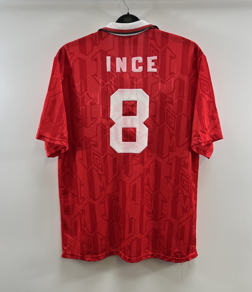 Manchester United Ince 8 Home Football Shirt 1992/94 Adults XL