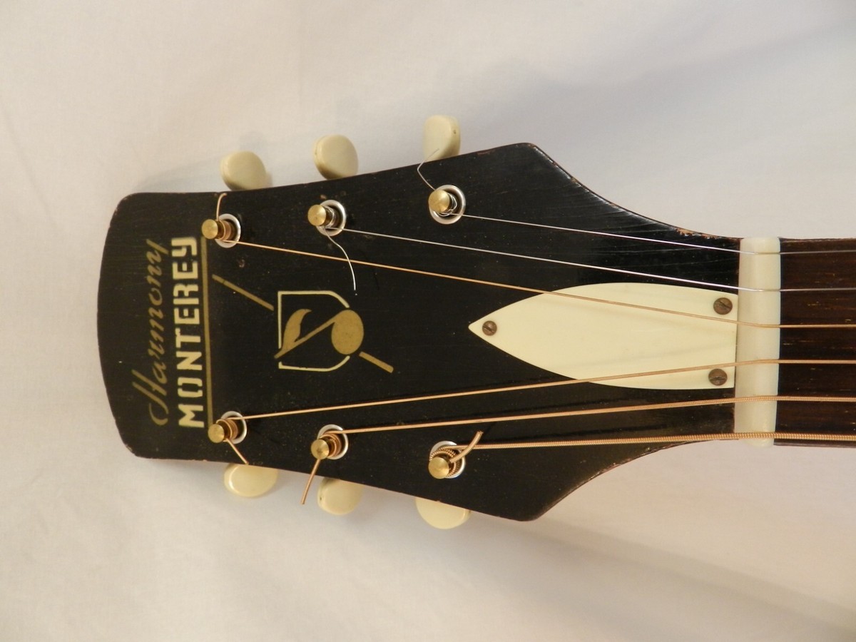 Vintage Early 1960's Harmony Monterey Archtop Acoustic Guitar